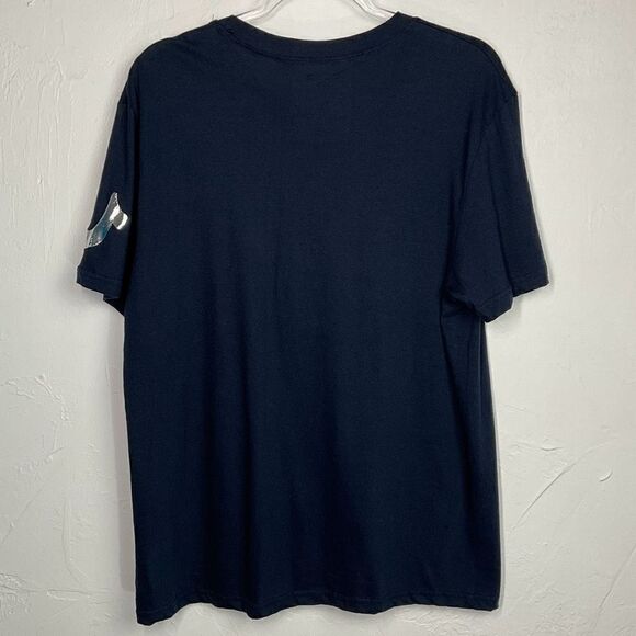 True Religion Dark Blue Foil Logo T-Shirt Large - Picture 3 of 5